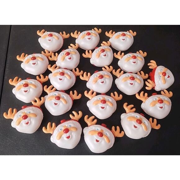 Vintage String Light Covers SANTALOPE 19 Light Santa Reindeer Deer Christmas - Picture 1 of 3